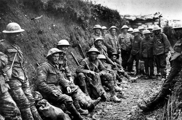 Vojáci v roce 1914