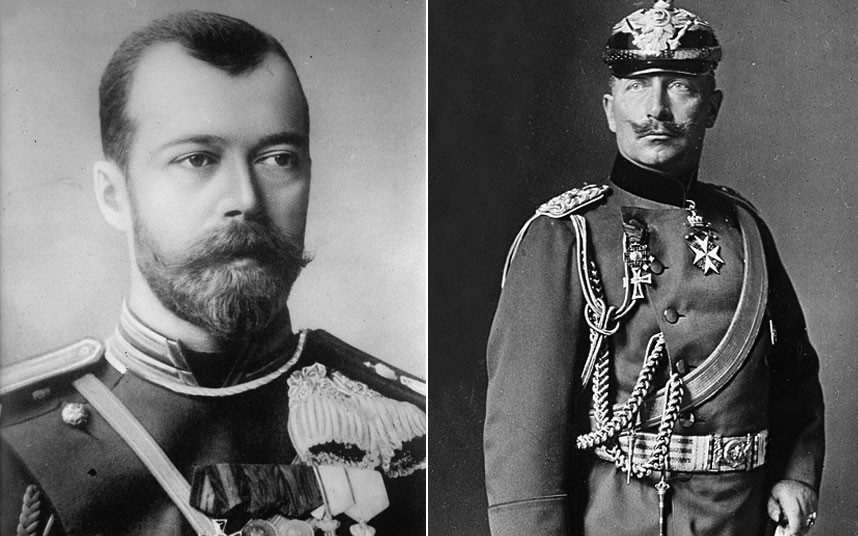 Nikolai 2 in Wilhelm 2