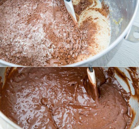 Torta al cioccolato con crema di ciliegie