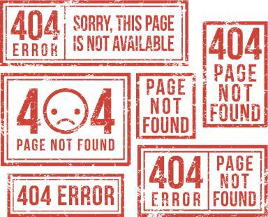 zakaj 404 ni bilo mogoče najti