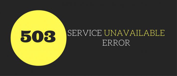 503 услуга привремено није доступна што то значи