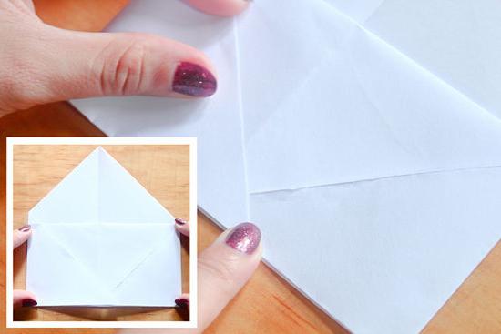 како направити коверту својим рукама