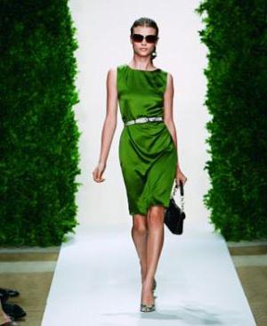 zielona sukienka