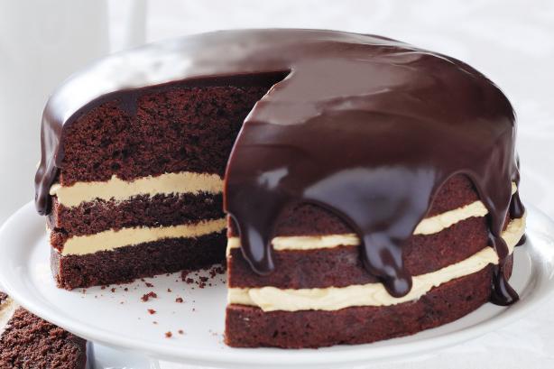 semplice torta al cioccolato.  ricetta con foto