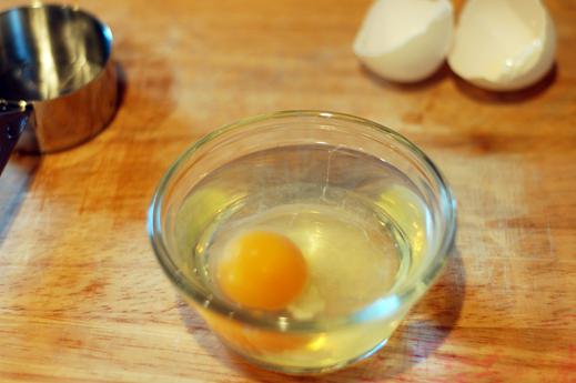 jajca v mikrovalovnem receptu