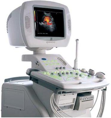 břišní ultrazvuk, který vstupuje