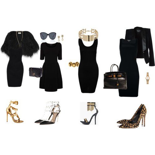 kostiumowa biżuteria do czarnej sukienki