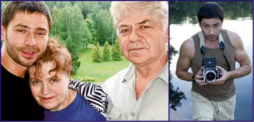 Valery Nikolaev con i genitori