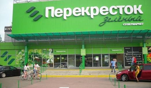 intersezione della catena di negozi negli indirizzi di Mosca