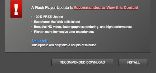 Adobe Flash Player opera app greška inicijalizacije