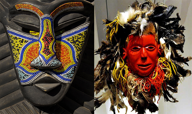 Afrykańskie maski fotograficzne