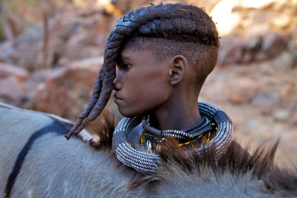 Dziecko afrykańskiego plemienia