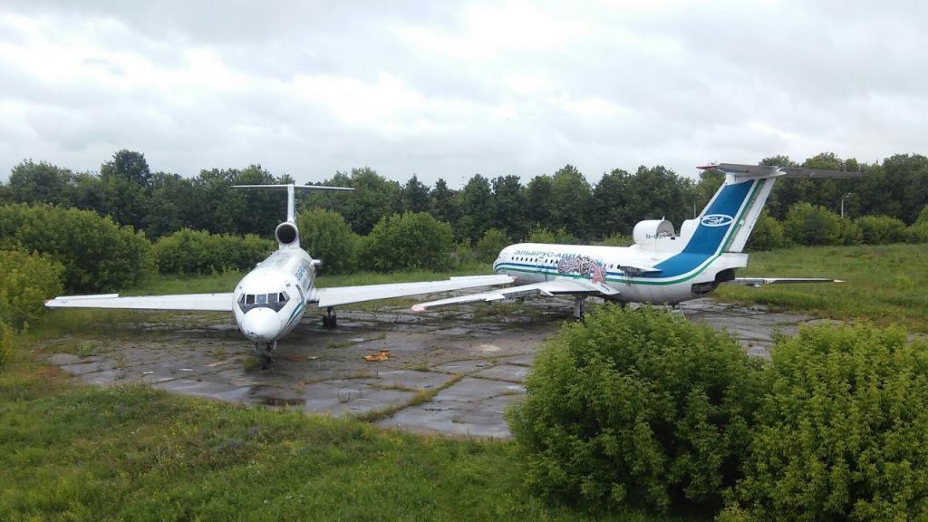 Opuštěné letadla v Bykově