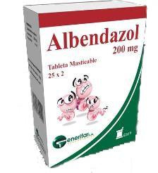 pregledu navodil za uporabo albendazola
