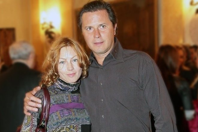 Алена Бабенко със съпруга си