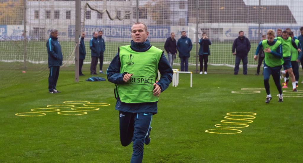 Alexander Anyukov na treningu Zenit