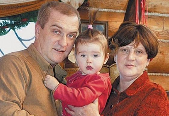 Baluev z byłą żoną i córką