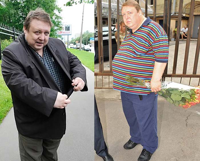 Alexander Semchev przed i po utracie wagi