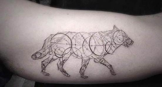 geometrické tetování