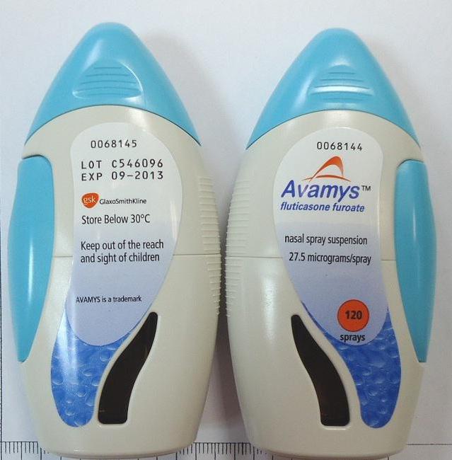 Spray od alergičnega rinitisa Avamys