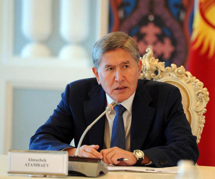 vedoucí kirgizského Almazbek Atambayev