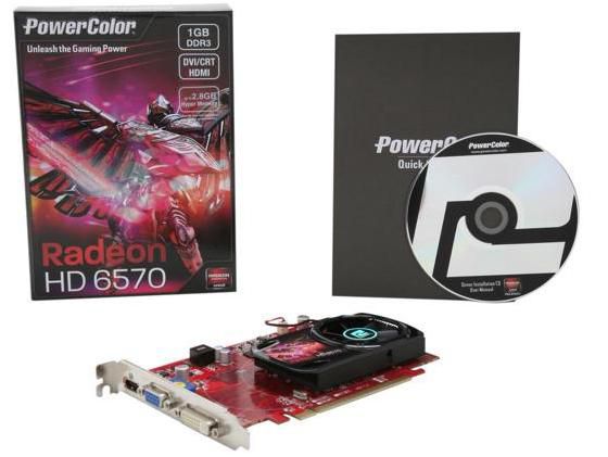 Specifikacije za AMD Radeon HD 6570