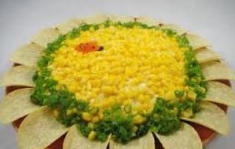jak udělat salátovou slunečnici