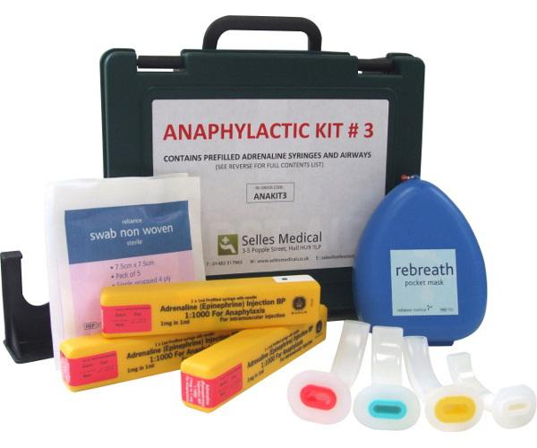 zestaw pierwszej pomocy do wstrząsu anafilaktycznego