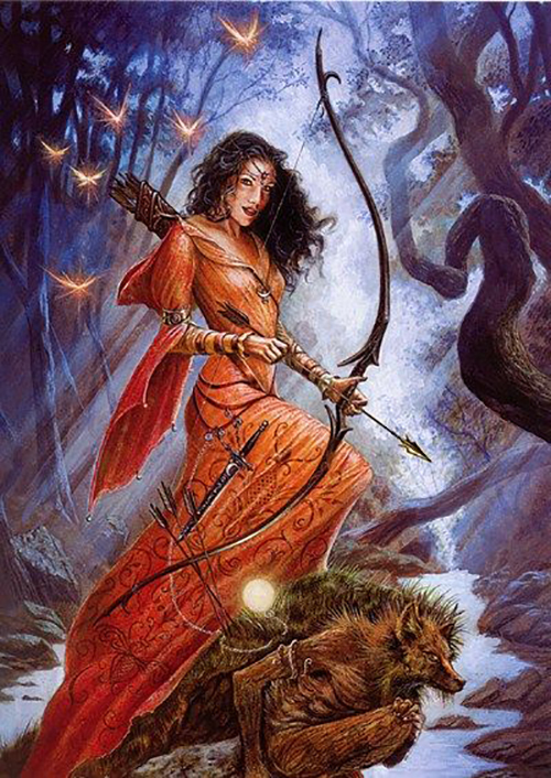 Диана, богинята на лов и луната
