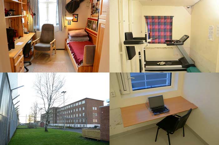 Tři místnosti Breivik ve vězení