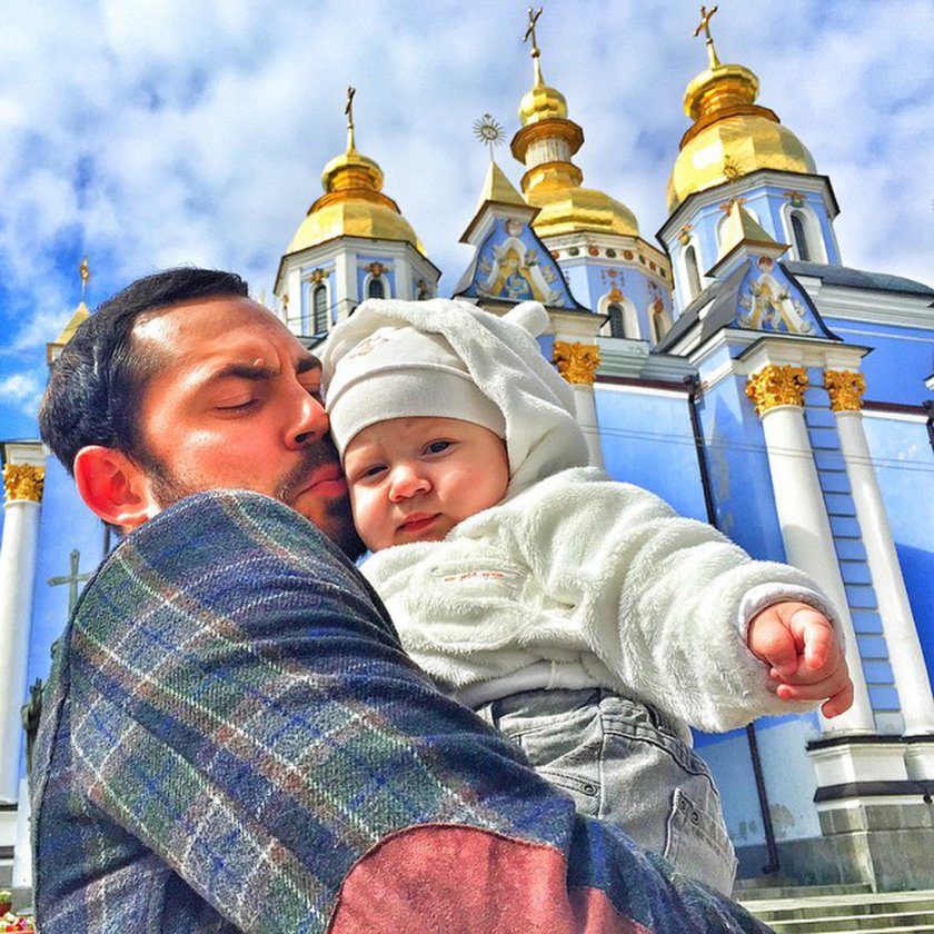 Andrey con sua figlia