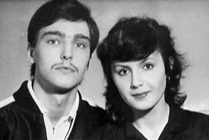Andrei Derzhavin a jeho manželka