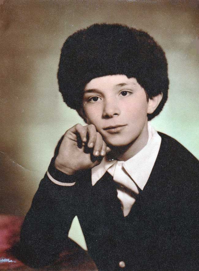 Andrei Razin durante l'infanzia