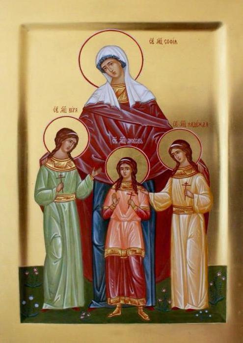 Sofia nome giorno nel calendario ortodosso