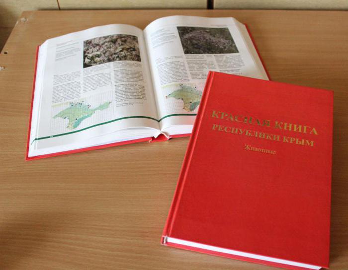animali elencati nel libro rosso in Crimea
