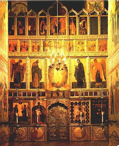 Ikone katedrale za oznanjevanje moskovskega Kremlja