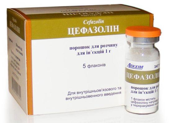 preglede injekcija cefazolina