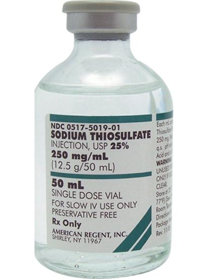 injekcije natrijevega tiosulfata