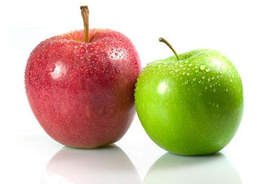 калории и BJU в ябълка златен