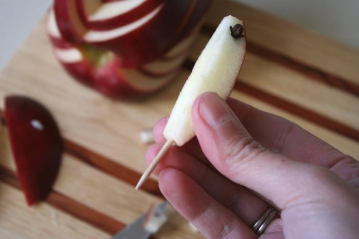 kako napraviti labud jabuke