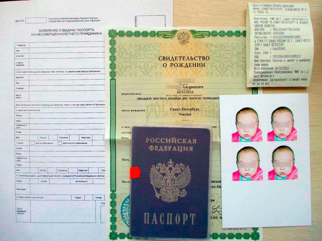 Domanda di passaporto internazionale e documenti per la presentazione di una richiesta