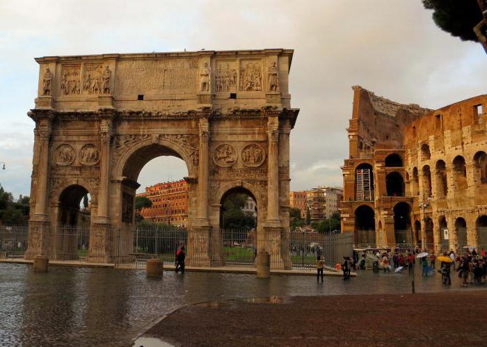 Arch of Constantine v Rimu zgodovina