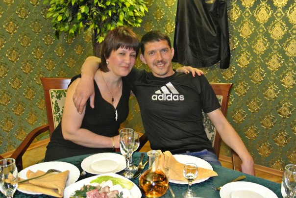 Аркадий Кобяков с жена си