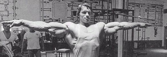 Allenamento con i pesi di Arnold Schwarzenegger