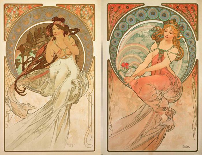 Ženske slike Alphonsea Mucha