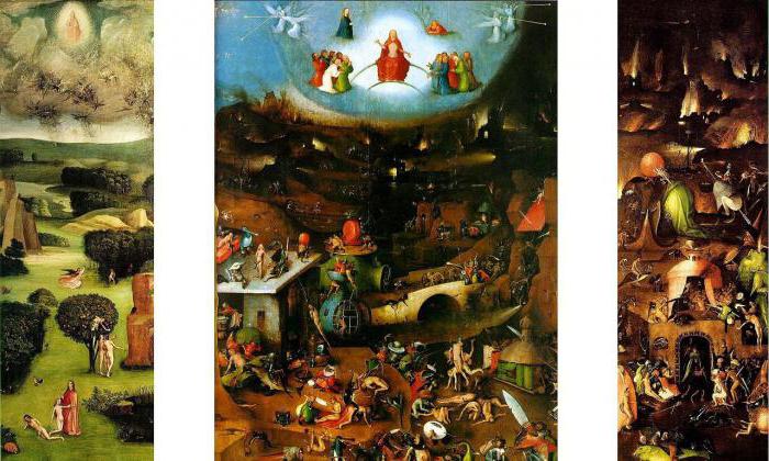 Obrazy Boscha z imionami i opisami