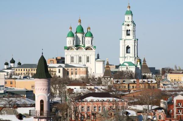 Astrakhan Assumption historie katedrály