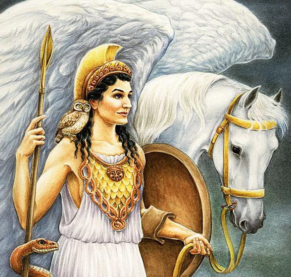 descrizione della dea Atena