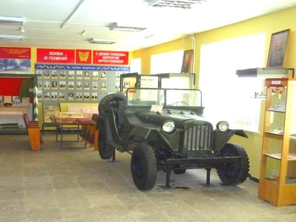 Експозиция на Музея на военната слава на автомобилните войски