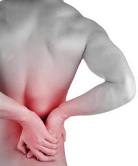 болки в гърба на дясната долна част на гърба